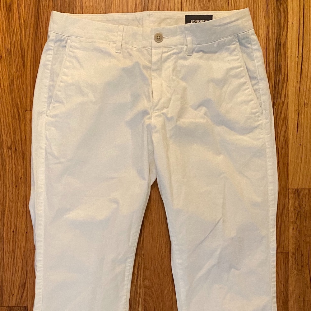Mens Bonobos White Pants